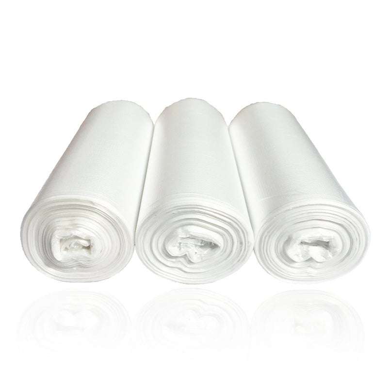 SOSOHOME 2 Gallon Small Trash Bags, Clear, 150 Counts/ 3 Rolls - Image 1