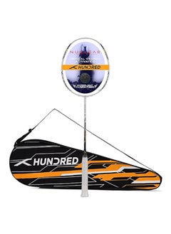 NUCLEAR 72 Carbon Fibre Unstrung Badminton Racket with Full Racket Cover | For Professional Players | 72 grams | Maximum String Tension - 32lbs