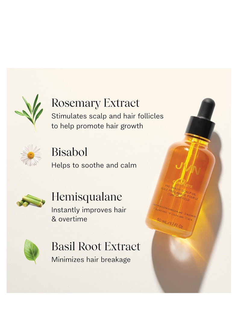 JVN JVN Complete Hair and Scalp Treatment Oil With Rosemary, Dry Treatment for All Hair Types, Sulfate-Free, 1.7 Fluid Ounces  - Image 4