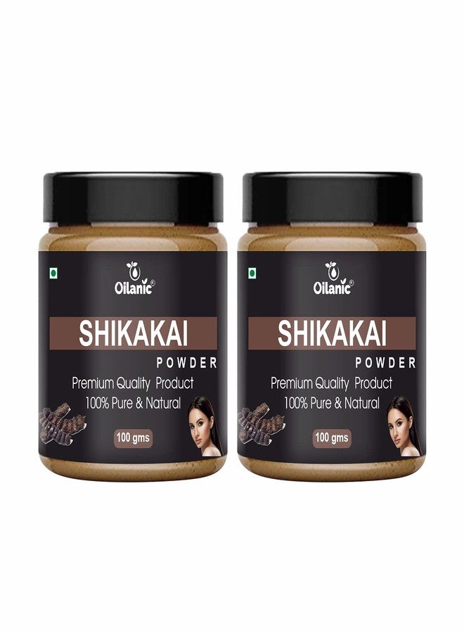 Oilanic 100% Pure & Natural Shikakai Powder- For Skin & Hair Combo Pack of 2 Jar (200gm) - Image 2