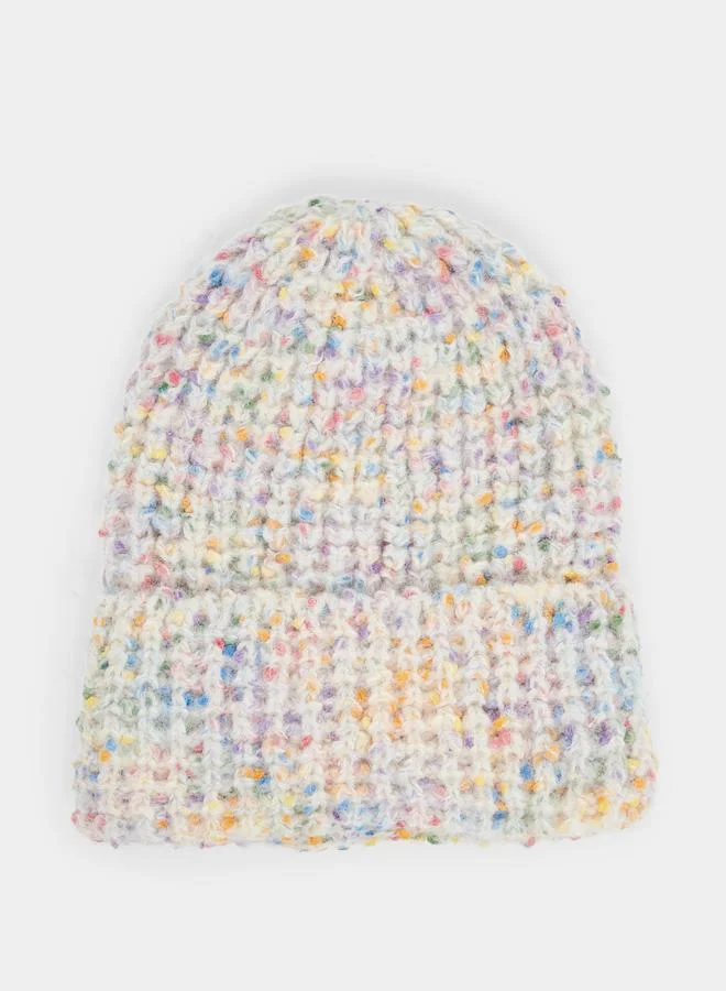 Styli Colorful Speckled Knit Beanie