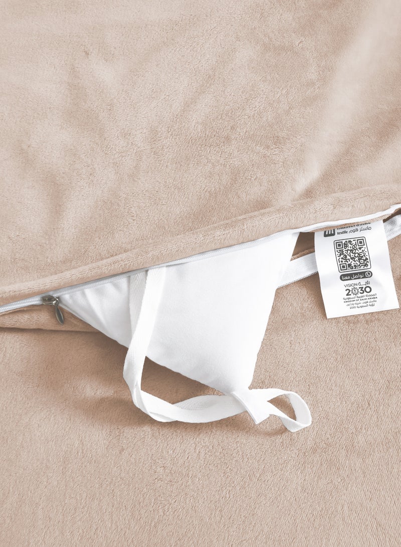 سيد المنسوجات المنزلية طقم لحاف مخملي، 7 قطع حجم كينج، يناسب 200 × 200 سم سرير مزدوج الحجم،مع الحشوة القابلة للنزع،  ناعم، دافئ - Image 5