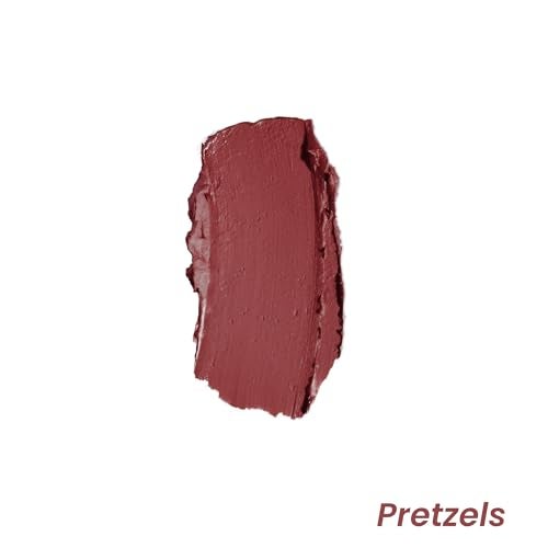LAMIOR Blurry Fudgy Matte Lip Tint - Long Lasting, Transfer Proof & Hydrating Lip Tint, Enriched with Jojoba Oil, Almond, Mango, Cocoa & Coffee Extracts with Cushion Applicator, (Pretzels, 12g) - Image 2