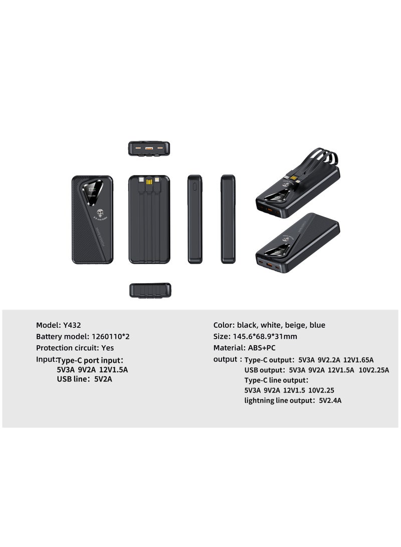 ET mobile 20000 mAH Power Bank Black - Image 3