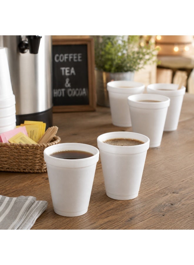 vsell24 6 oz Foam Disposable Cups – Insulated Hot & Cold Beverage Cups for Parties, Events, Cafés & Everyday Use - Image 5