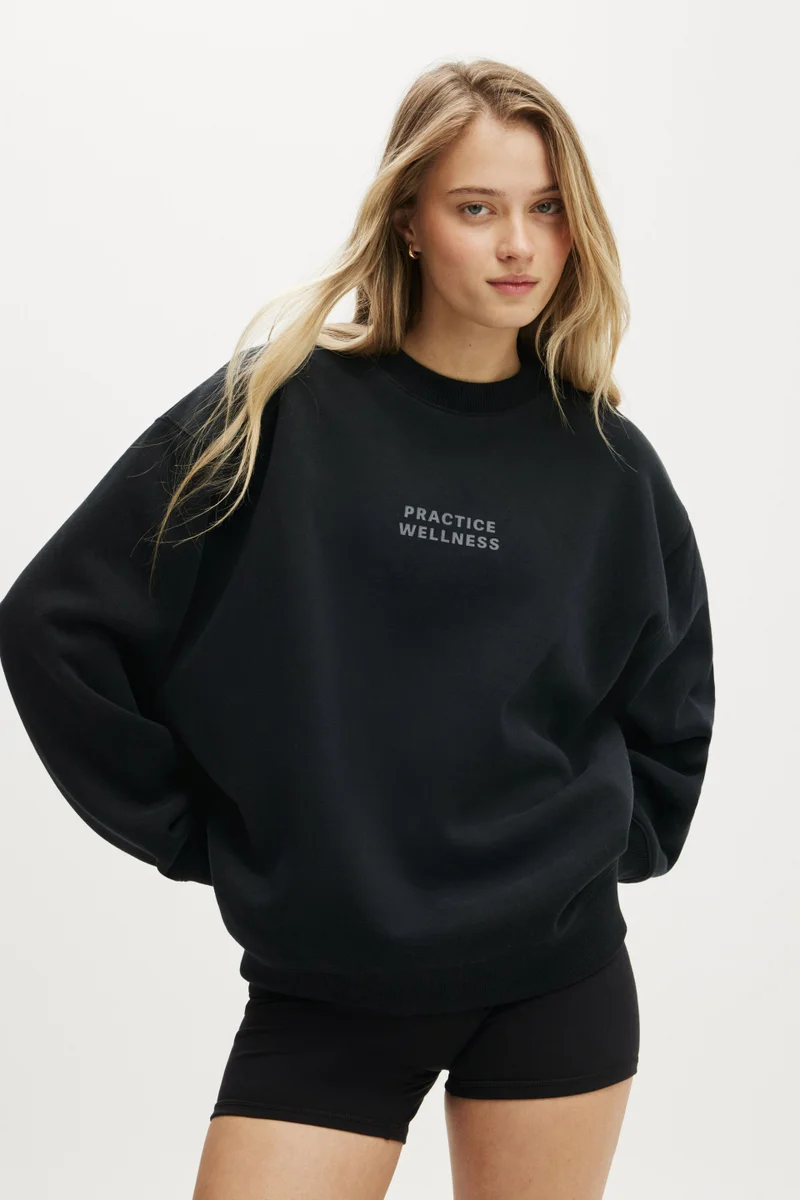 Body PLUSH GRAPHIC CREW SWEATSHIRT