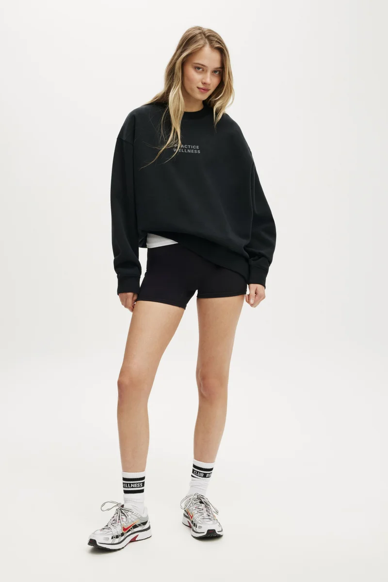 Body PLUSH GRAPHIC CREW SWEATSHIRT