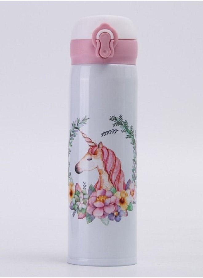 Brain Giggles Brain Giggles Stainless Steel Insulated Flask 500 ml - Unicorn  - Image 1