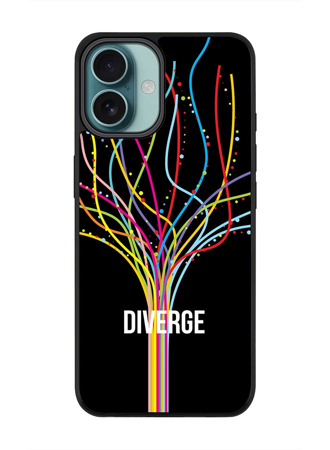 Stylizedd For iPhone 16 Plus Case [Compatible with MagSafe] Slim Magnetic cover Phone Case iPhone 16 Plus -Diverge (Black) - Image 1