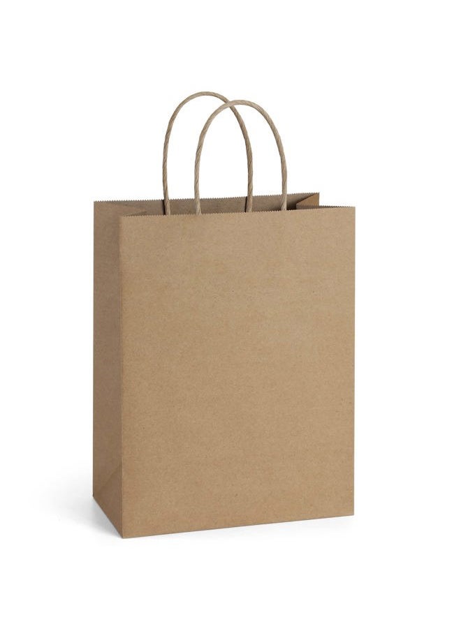 BagDream - 50Pcs Gift Bags 8x4.25x10.5 Paper Gift Bags with Handles Bulk, Paper Bags, Shopping Bags, Kraft Bags, Retail Bags, Party Bags Brown - Image 1