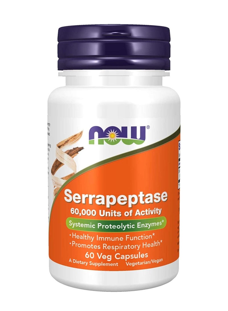 now Serrapeptase, 60 Veg Capsules