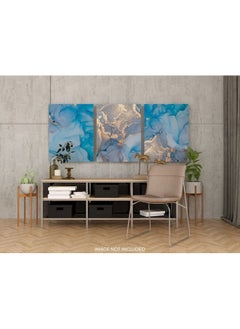 Home Gallery Set Of 3 Natural Luxury Abstract Fluid Art  - Image 2