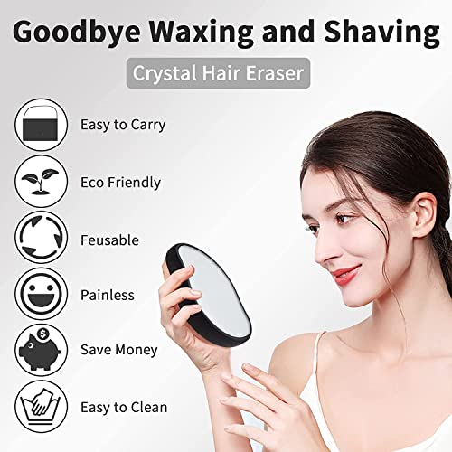 JB Export Crystal Hair Remover for Women and Men - Upgraded Nano-crystalline Dots Technology - Painless, Reusable Hair Eraser Stone - Image 5