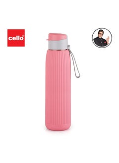 Cello Puro Steel-X Volvo Water Bottle, Drinking water bottles suitable for gym, office, school, and travel 600ml, Pink  - Image 4