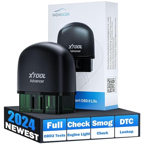 XTOOL Advancer AD20 OBD2 Scanner Check Engine Light Diagnostic Scan Tool for iPhone/Android, OBDII Scanner for Car, Mode 6, Live Data, Freeze Frame, Performance/Voltage Test - Image 1
