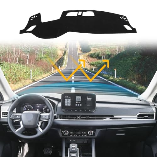 LLKUANG Dash Cover Mat Dashboard Mat Compatible with Mitsubishi Outlander 2023 2024 2025,Polyester Car Dashboard Cover Sun Shade Pad,Anti-Slip Dash Board Pad Accessories - Image 1