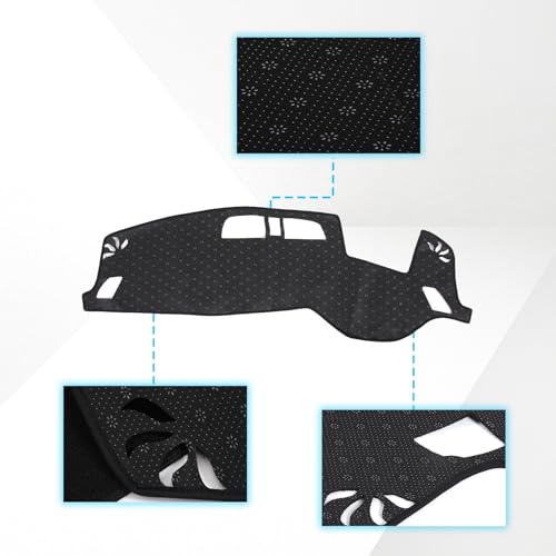 LLKUANG Dash Cover Mat Dashboard Mat Compatible with Mitsubishi Outlander 2023 2024 2025,Polyester Car Dashboard Cover Sun Shade Pad,Anti-Slip Dash Board Pad Accessories - Image 3