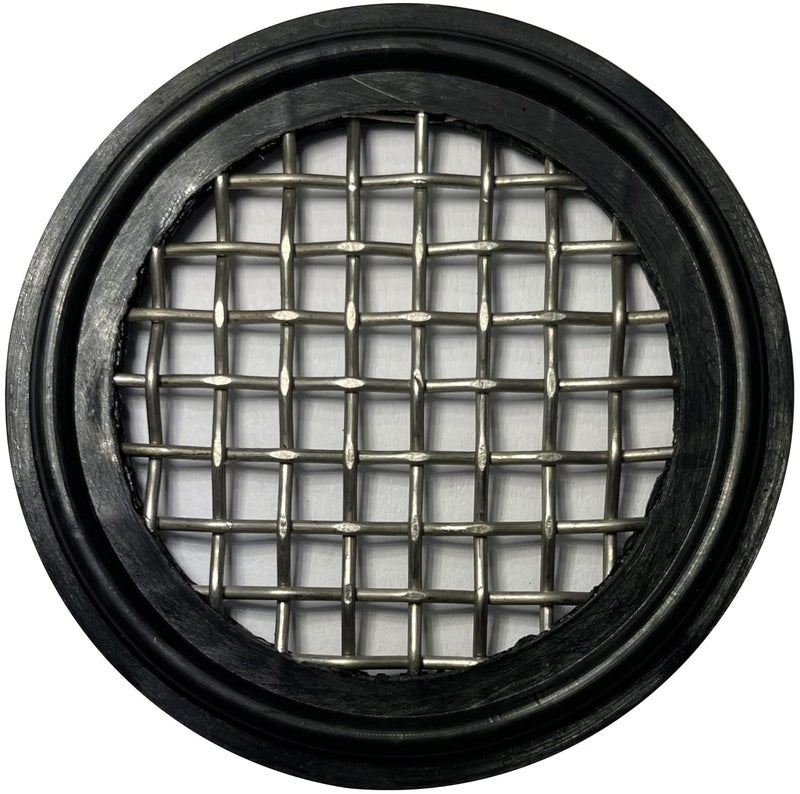 DR.COMPONENT 1.5" Sanitary Tri-Clamp Gaskets (Pack of 2), Bonded Type Screen (#6 Mesh/ 2380 μm) Gaskets, Black Buna NBR - Image 1