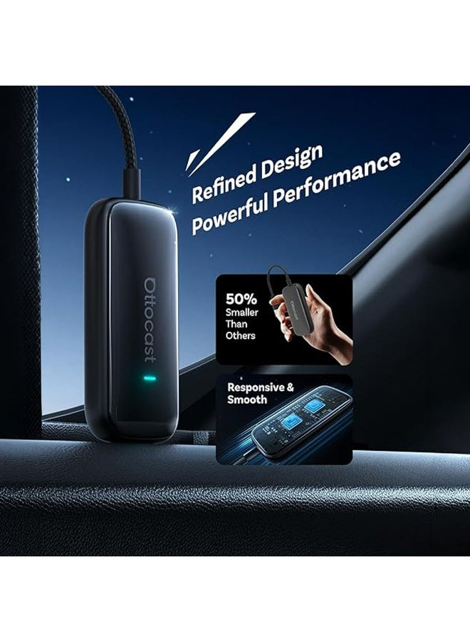 Ottocast Play2Video Ultra Wireless CarPlay & Android Auto Adapter | Android 12 Smart Multimedia AI Box with Dual Wi-Fi 6, 4GB RAM, 32GB Storage, Netflix, YouTube, Prime Video, Spotify, IPTV, 1080P Full HD Streaming, USB Media Support, Auto Connect - Image 4