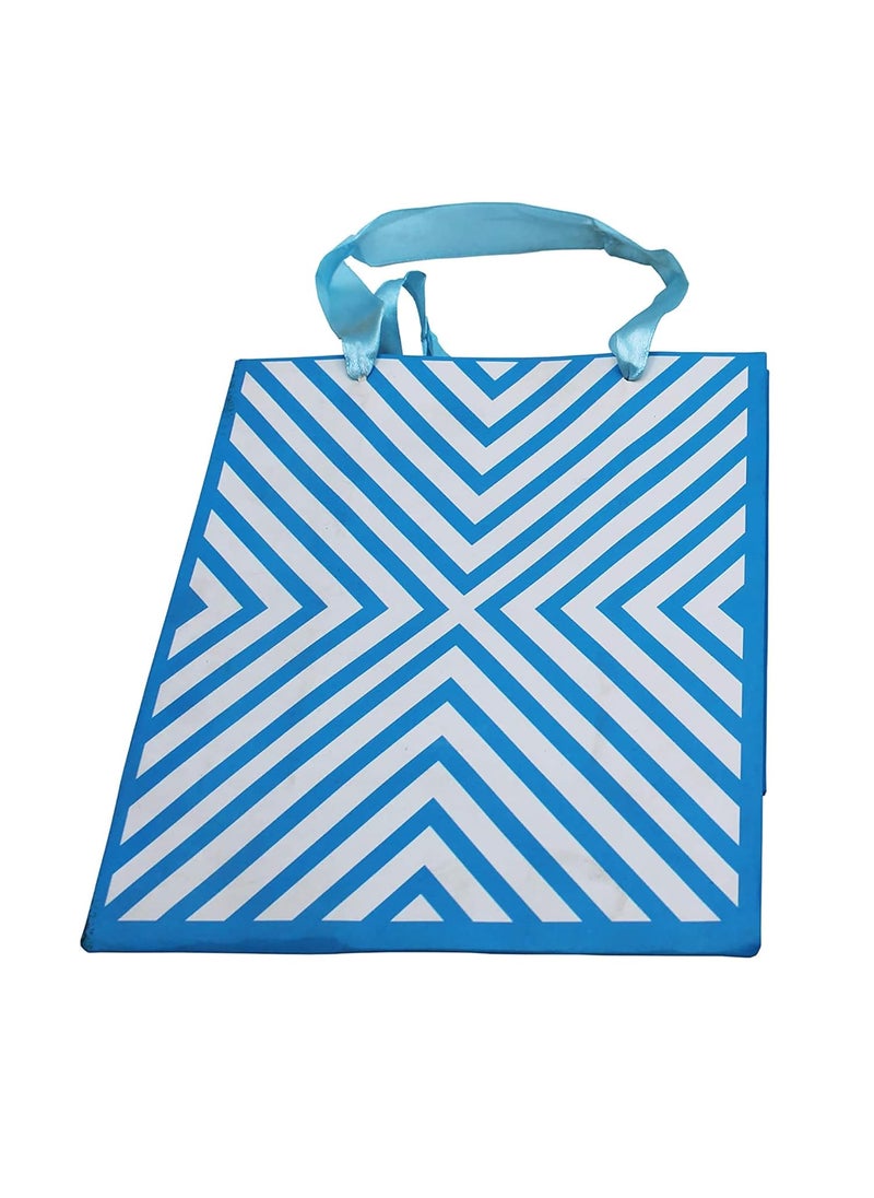 iLife - iLife Gift Bags 17.7 * 10 * 23CM - 12 Pcs Paper Bags with Handles Bulk, Shopping Bags Retail Bags Paper Gift Bags (Blue) - Image 1