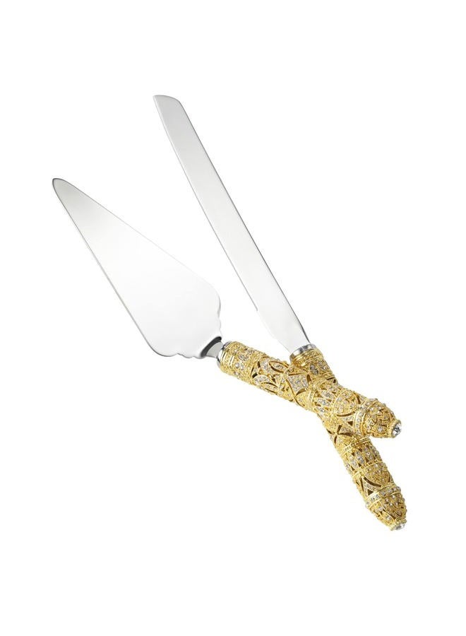 Olivia Riegel Gold Windsor Dessert Serving Set - Image 1