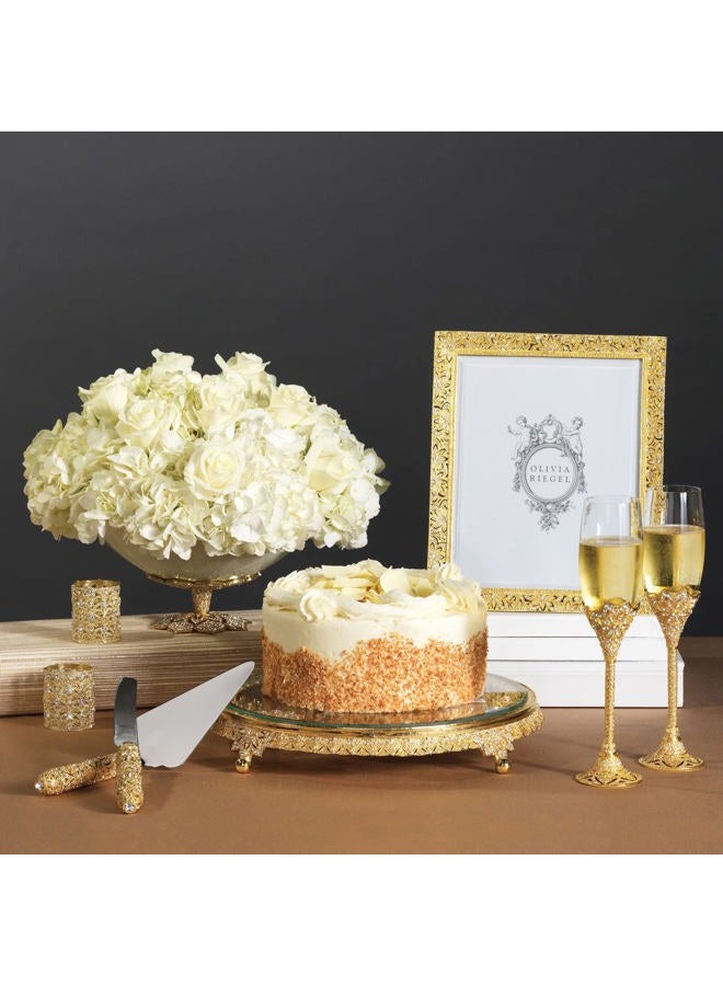 Olivia Riegel Gold Windsor Dessert Serving Set - Image 2