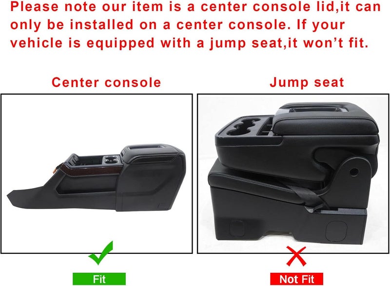 VeCarTech Black Center Console Armrest Lid Kit - Image 2