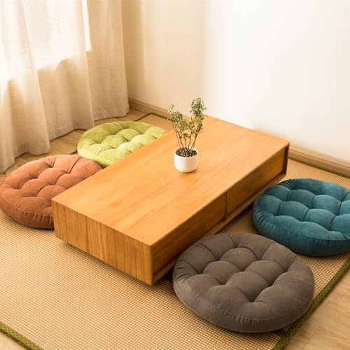 SK Studio Meditation Floor Pillow, Large Floor Cushions, Round Floor Cushion Seating for Adults Kids, Classroom Furniture Floor Pillow for Yoga Living Room, Green, 17" W x 17" L (Pack of 1) - Image 4