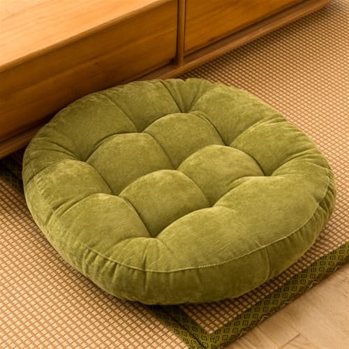 SK Studio Meditation Floor Pillow, Large Floor Cushions, Round Floor Cushion Seating for Adults Kids, Classroom Furniture Floor Pillow for Yoga Living Room, Green, 17" W x 17" L (Pack of 1) - Image 1