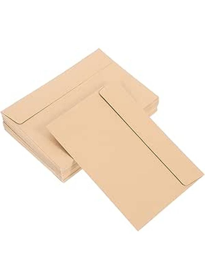 50 Pcs Kraft Paper Envelopes Self Seal Blank Invitation Photo Mailing Office Use - Image 1