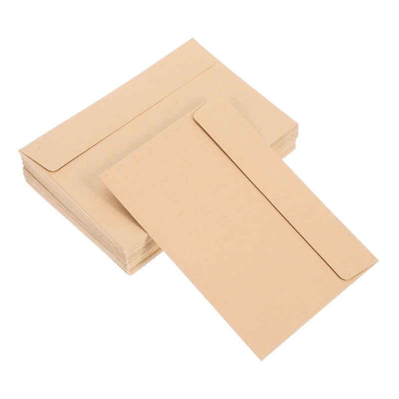 50 Pcs Kraft Paper Envelopes Self Seal Blank Invitation Photo Mailing Office Use - Image 2