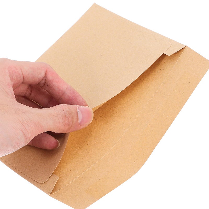 50 Pcs Kraft Paper Envelopes Self Seal Blank Invitation Photo Mailing Office Use - Image 4