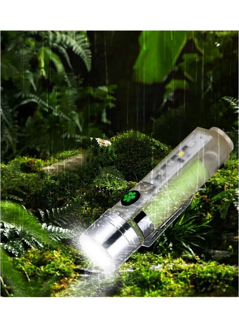 BarkoFix LED USB Rechargeable Ultra Powerful Flashlight Waterproof Flashing Red Light Magnet Camping Lantern  - Image 5