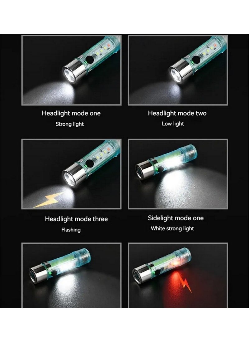 BarkoFix LED USB Rechargeable Ultra Powerful Flashlight Waterproof Flashing Red Light Magnet Camping Lantern  - Image 4