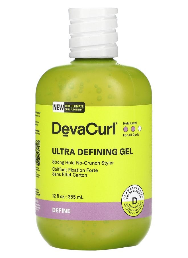 DevaCurl Ultra Defining Gel Strong Hold No-Crunch Styler 12 fl oz (355 ml) 