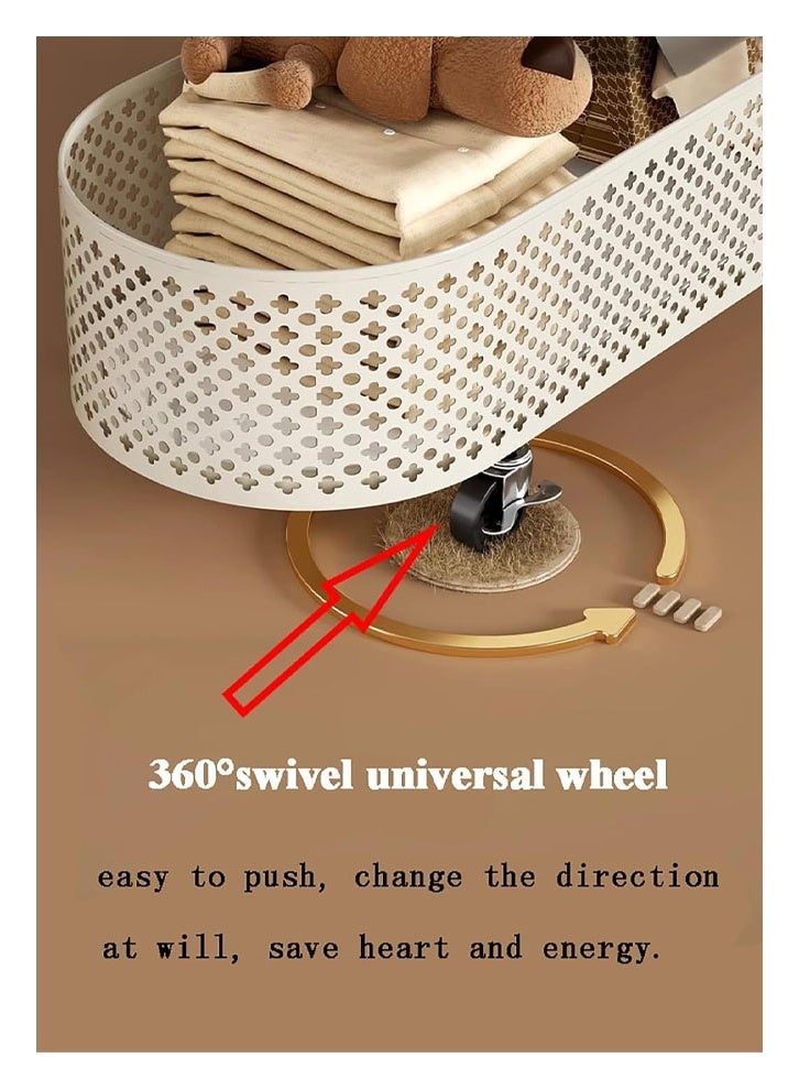 keke Clothes Drying  style Bedroom  clothes basket hanger for Home room coat rack storage White 100cm - Image 4