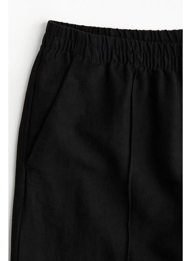 H&M Linen-blend trousers