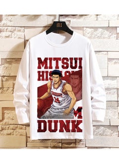 KUYING New Slam Dunk Master Loose Casual Long Sleeve Bottom Shirt  - Image 1