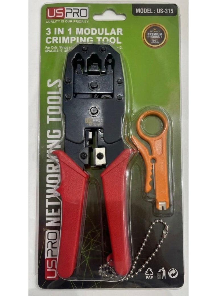 USPRO 3 IN 1 MODULAR CRIMPING TOOL - Image 2