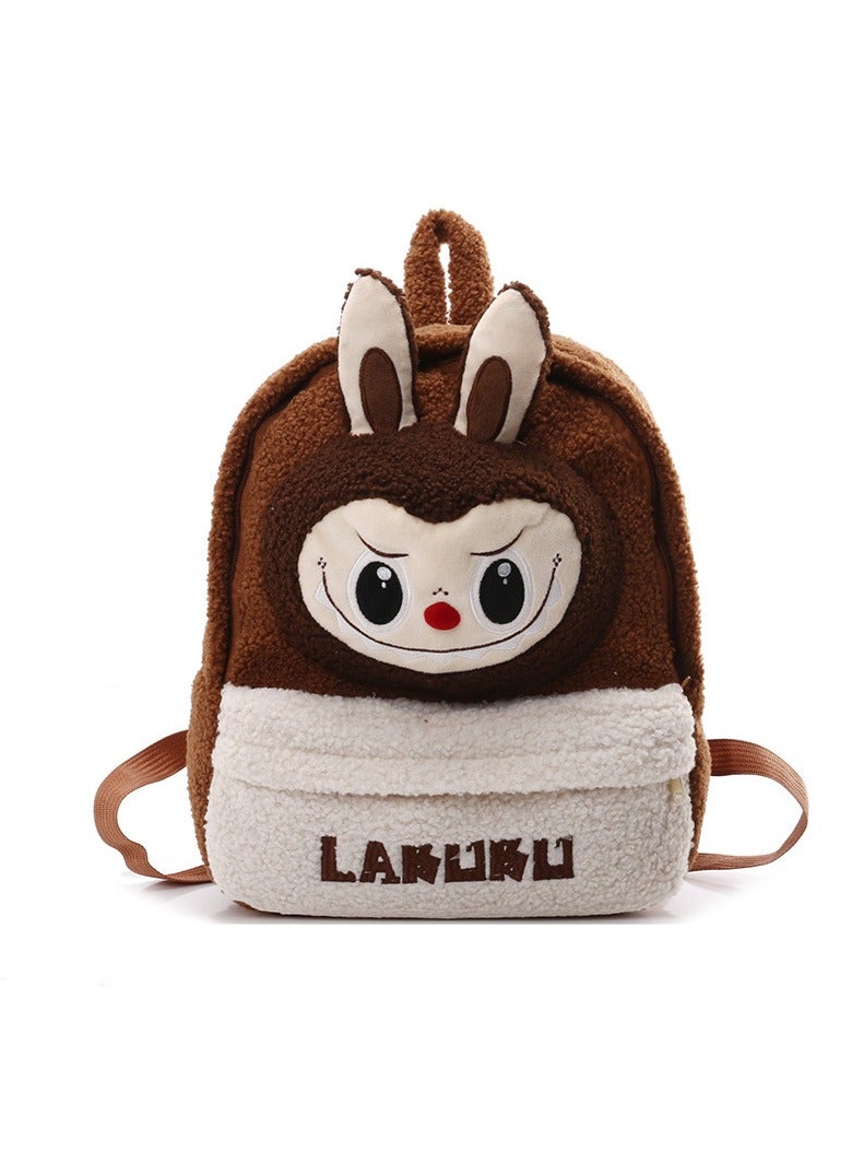 Cute Plush Backpack Set 2 Pieces Labubu - Image 1