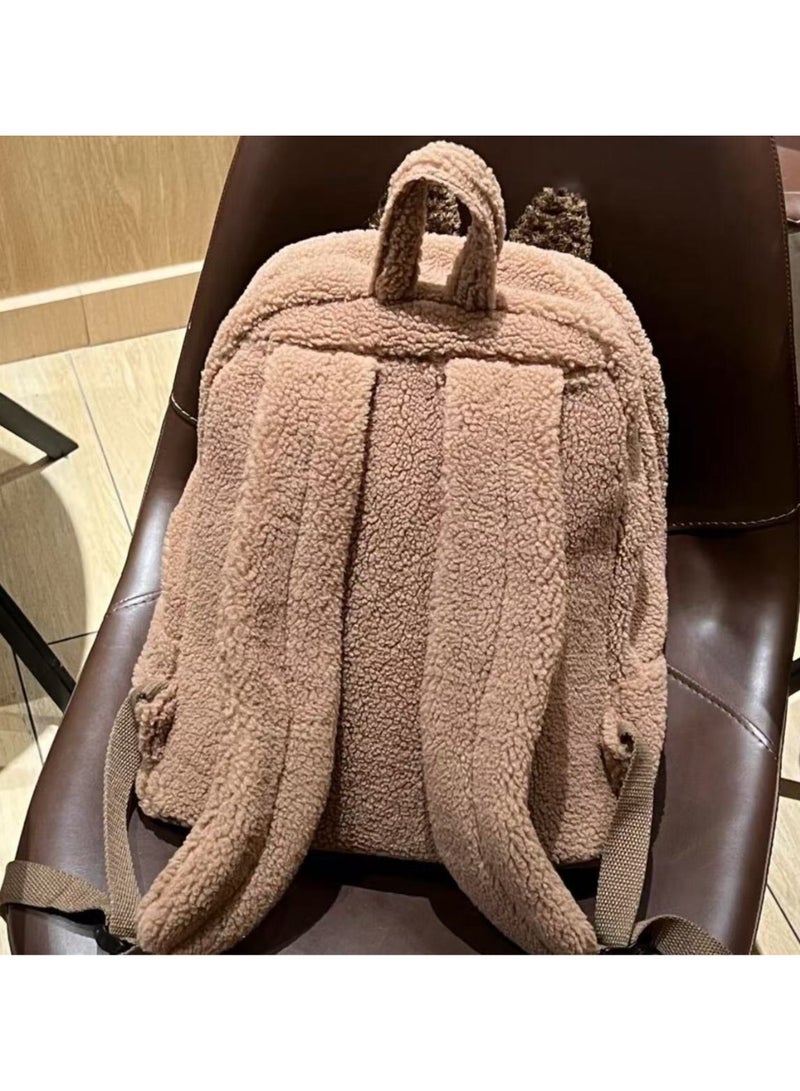 Cute Plush Backpack Set 2 Pieces Labubu - Image 3