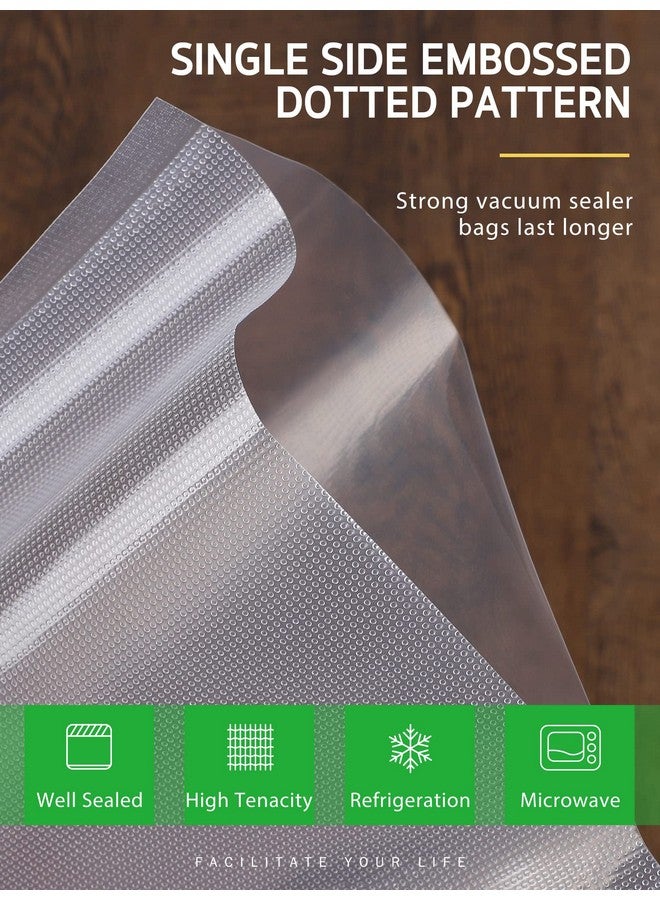 Syntus Vacuum Sealer Bags, 8 Pack 4 Rolls 11" x 20' and 4 Rolls 8" x 20' Commercial Grade BPA Free Bag Rolls, Food Vac Bags for Storage, Meal Prep or Sous Vide - Image 3