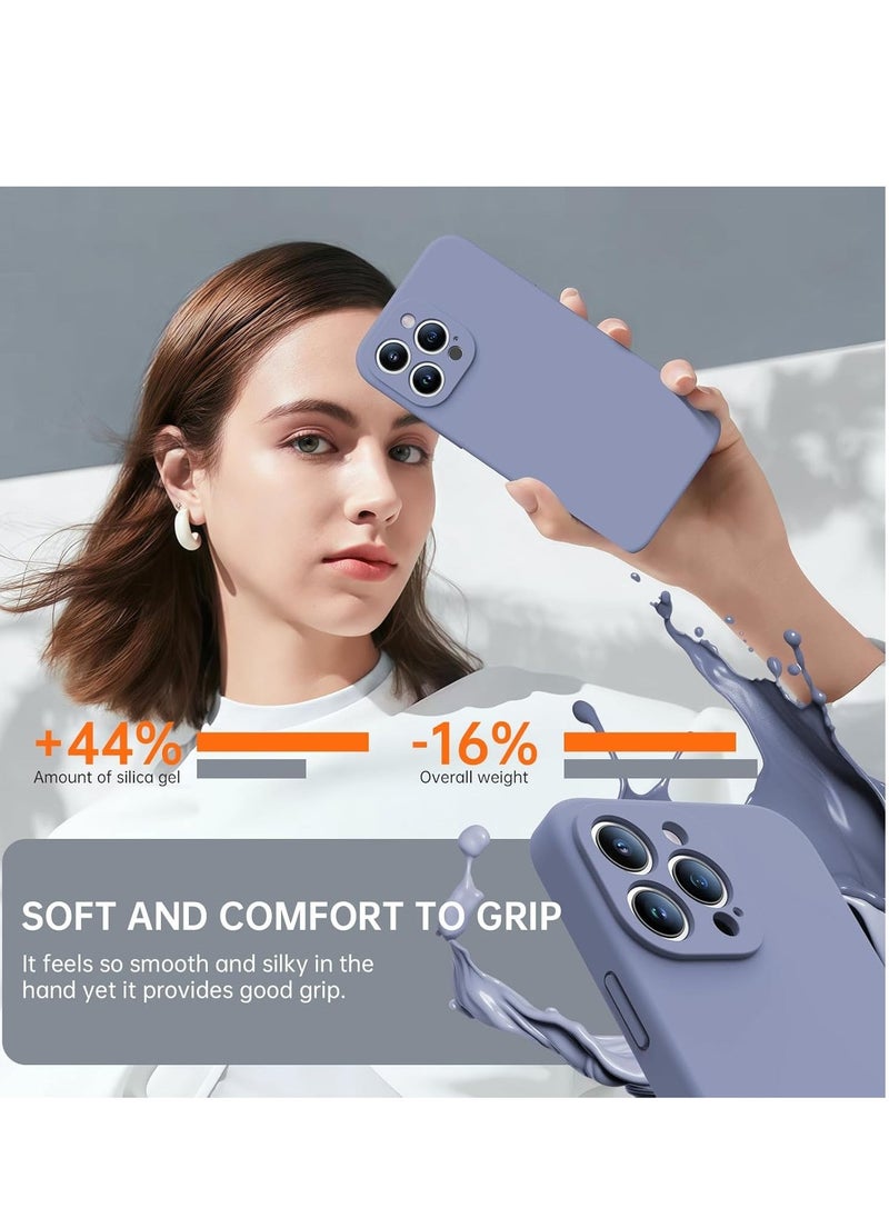 Raxoom iPhone 16 Pro Max Case with 2 Screen Protectors - MagSafe Compatible, Upgraded Camera Protection, Liquid Silicone Protective Case (6.9”) - Ash Grey - Image 3