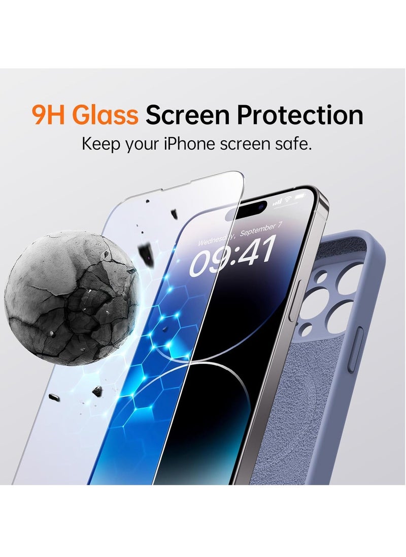 Raxoom iPhone 16 Pro Max Case with 2 Screen Protectors - MagSafe Compatible, Upgraded Camera Protection, Liquid Silicone Protective Case (6.9”) - Ash Grey - Image 4