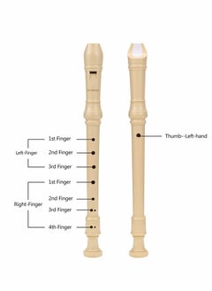 Soprano Descant Recorder German Style 8 Hole Music Instrument with Storage Bag for Kids Beginner (Ivory White)  - Image 5