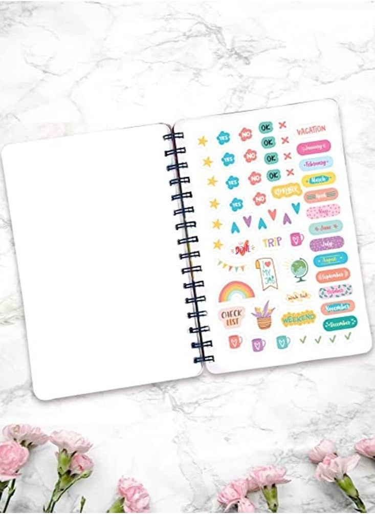 Doodle - Doodle Happiness Plan Big A5 Wiro Bound Planner - Image 1