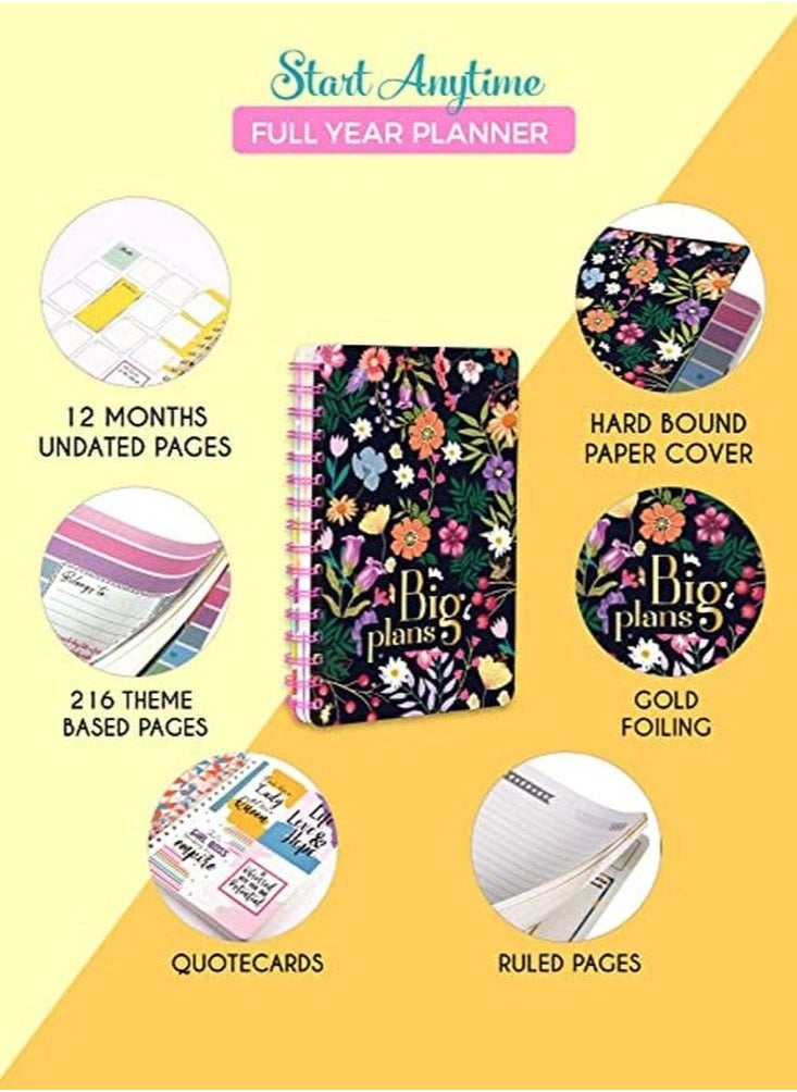Doodle - Doodle Happiness Plan Big A5 Wiro Bound Planner - Image 1