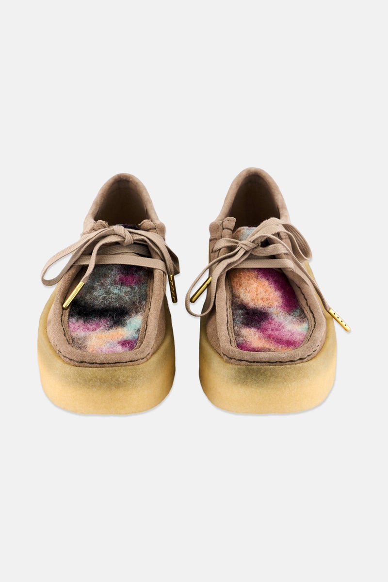 clarks Women Standard Fit Wallabee Cup Casual Shoes, Grey Combo - Image 4