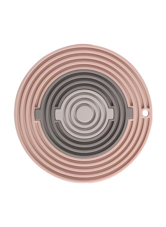 Round Heat Insulation Pad 3 in 1 Detachable Stylish Thickened Silicone Trivet for Pot Cup