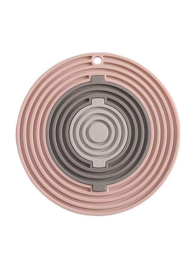 Round Heat Insulation Pad 3 in 1 Detachable Stylish Thickened Silicone Trivet for Pot Cup